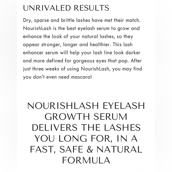 NourishLash (NWT) - Picture 6 of 11